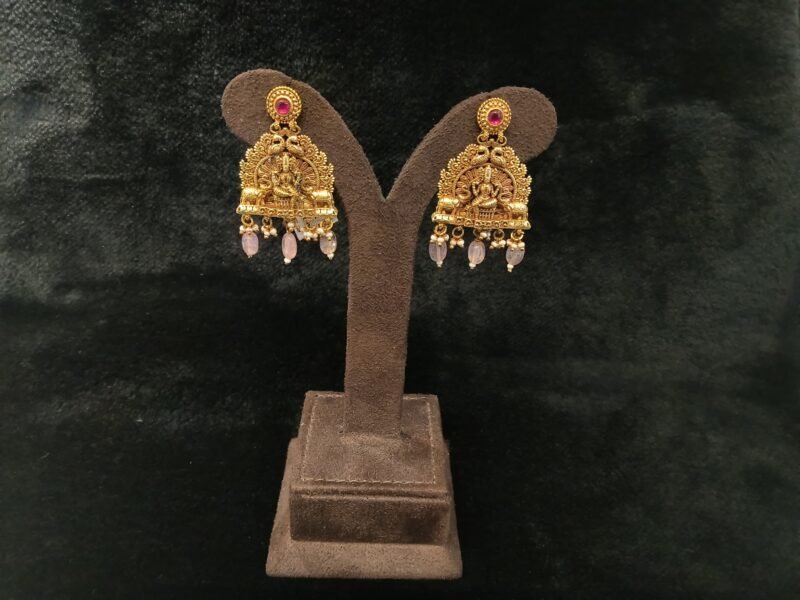 3D earrings antique Lakshmi