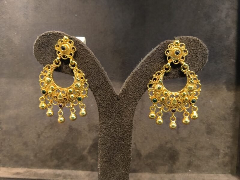 chandhball earrings