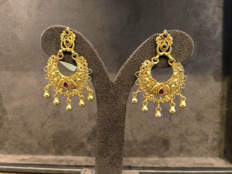 chandhball earrings